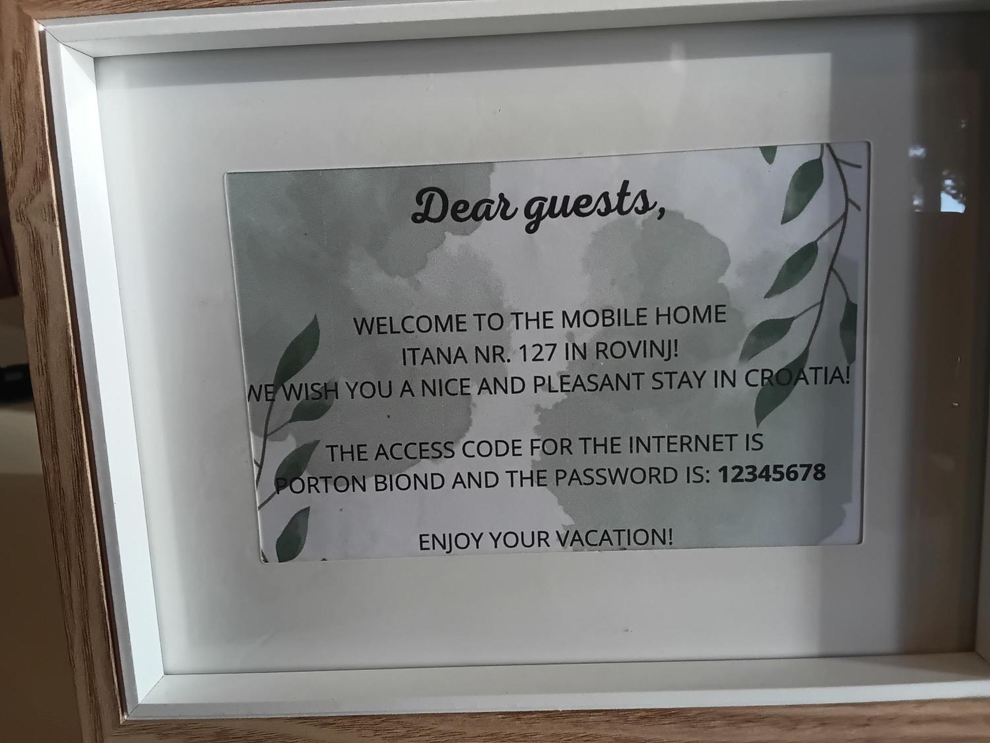 Mobile Itana Nr 127 Campsite Rovinj